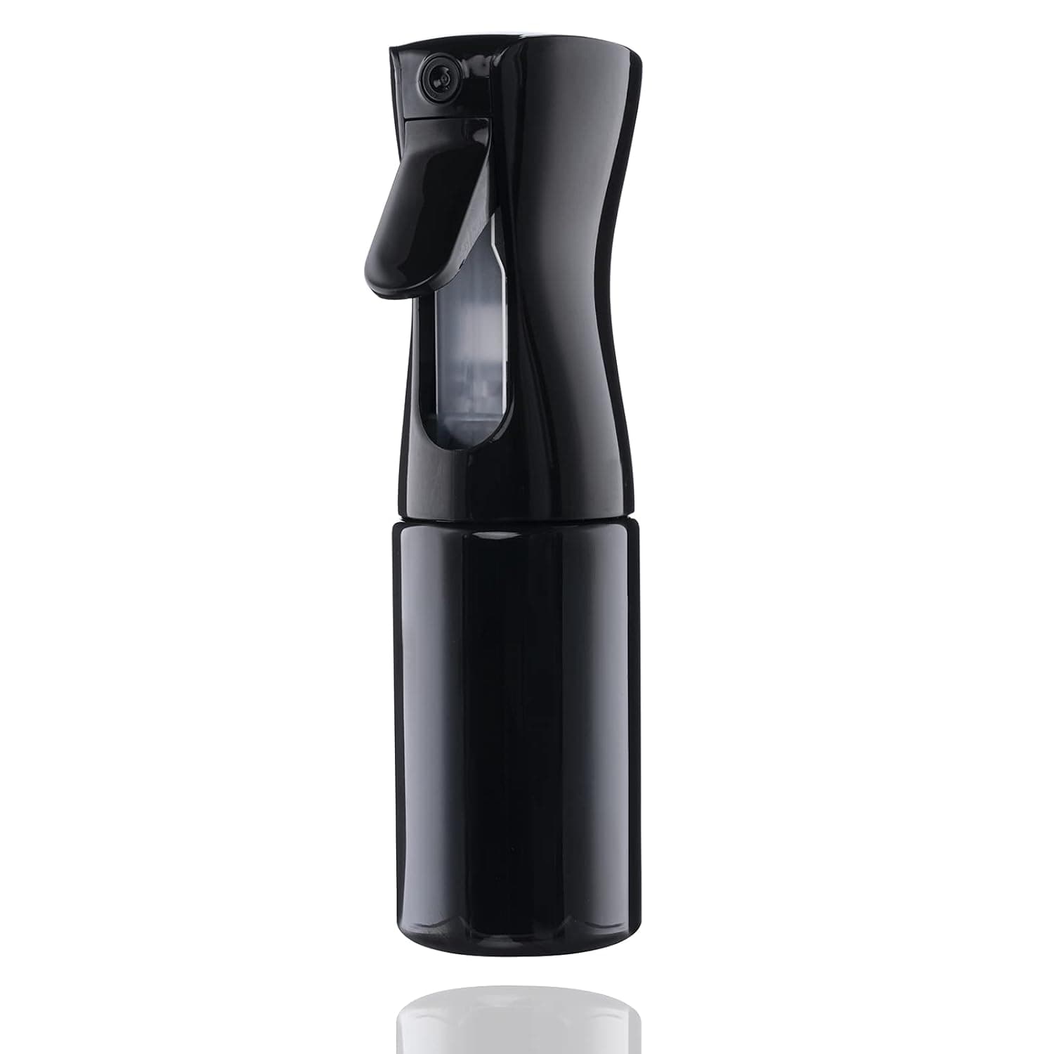 BOOMIBOO Hair Spray Misting Bottle, 6.8 oz/200ml Refillable Fine Mist Sprayer Bottle, Ultra Fine Continuous Water Mister For Salon, Gardening, Plants & Skin Care （ Black
