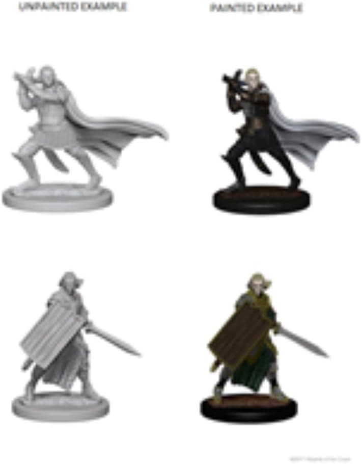 NECA Pathfinder Deep Cuts Unpainted Miniatures: Wave 2: Elf Male Paladin