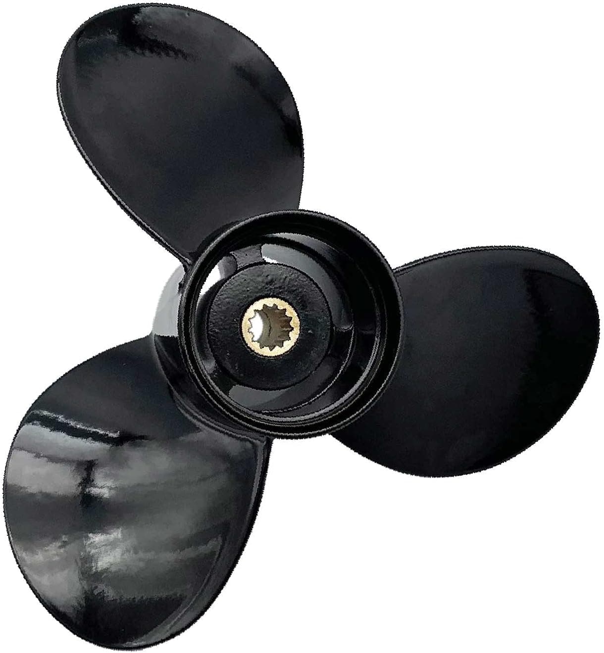 Aluminum Outboard Cupped Propeller Boat Prop(9 1/4X8,9 1/4X9,9 1/4X10,9 1/4X11,9 1/4X12) Replacement for BRP,Johnson,EVINRUDE 8-15HP