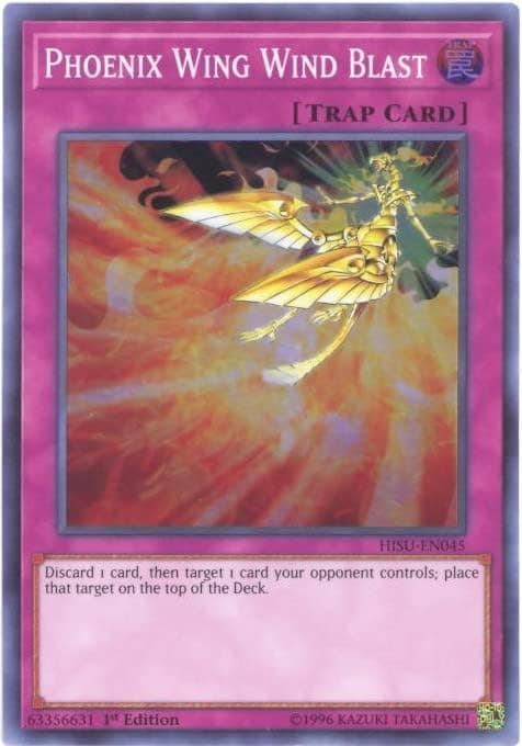 Yu-Gi-Oh! Singles - Phoenix Wing Wind Blast - HISU-EN045 - Super Rare - 1st Edition - Hidden Summoners