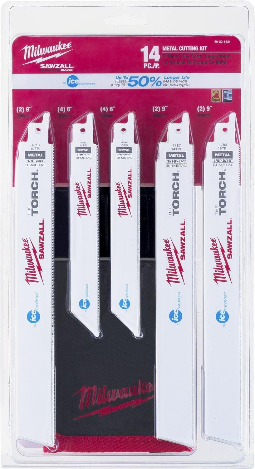 Milwaukee GIDDS2-288154 14 Piece Ice Edge Sawzall Blade Set