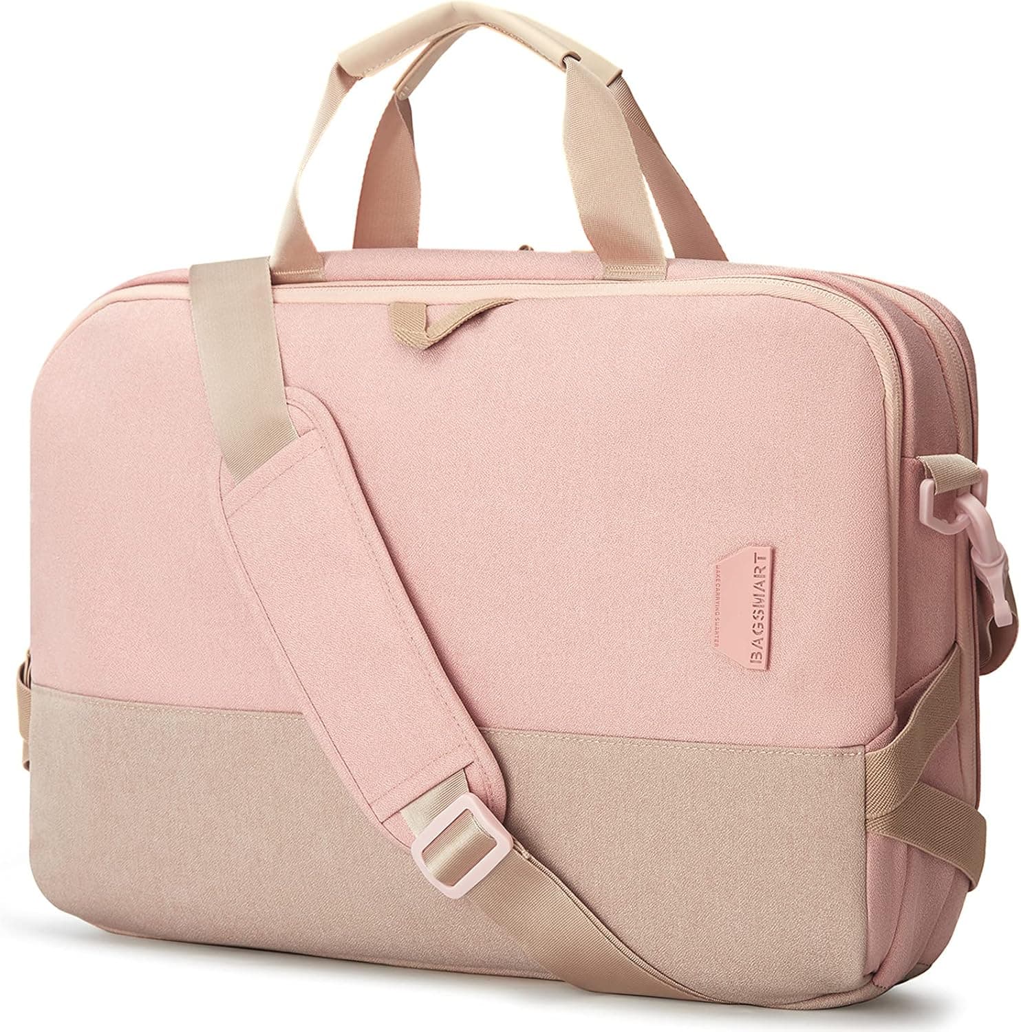 BAGSMART Laptop Bag for Women, 15.6 Inch Laptop Briefcase, RFID Blocking Laptop Case, Computer Bag Shoulder Messenger Bag