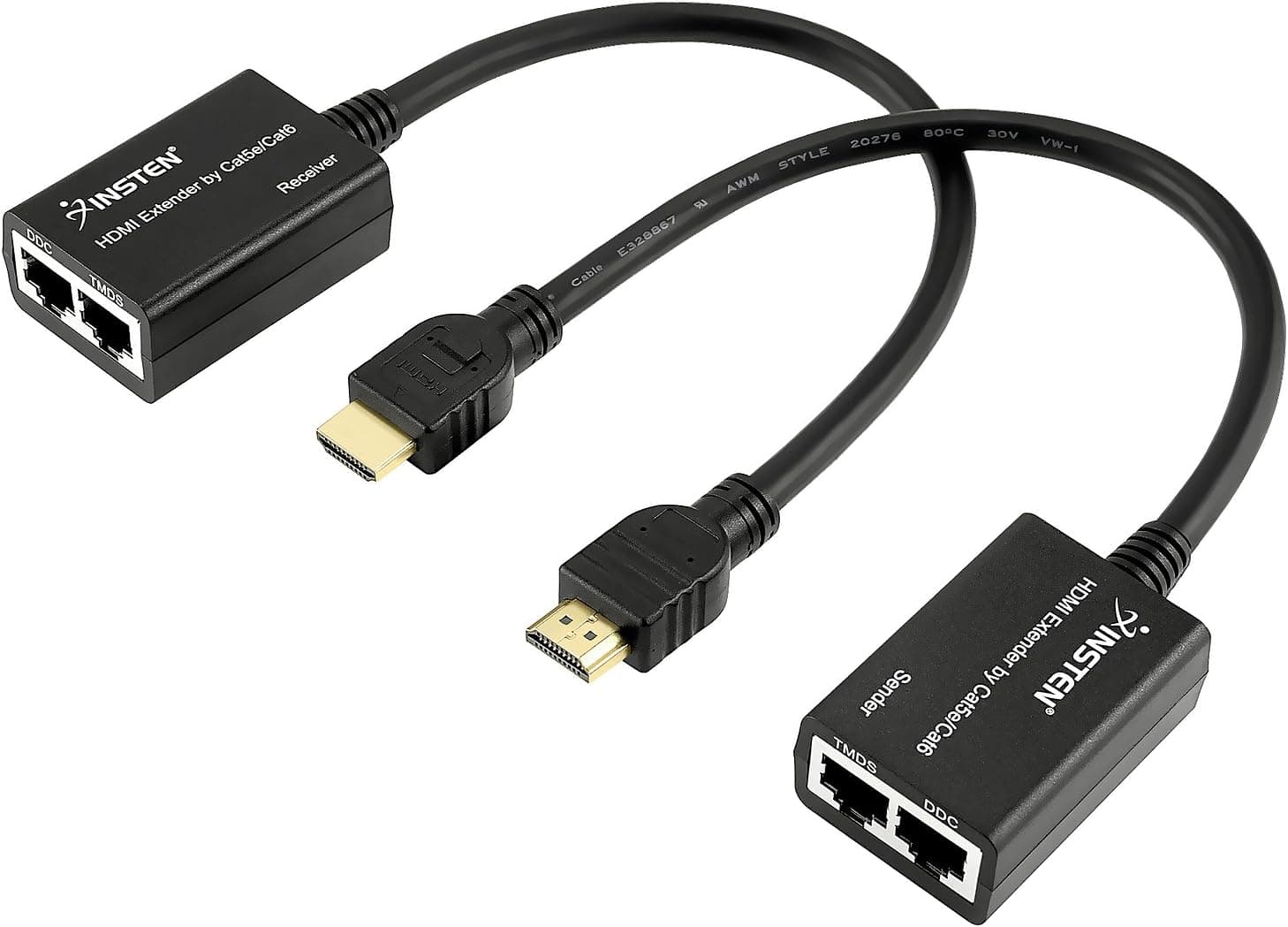 Insten TOTHHDMHRP01 HDMI to Cat 5/6 UTP AV Extender Balun Repeater