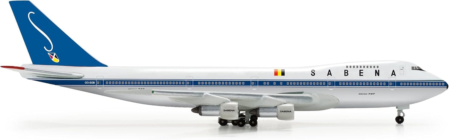 Daron Herpa Sabena 747-100 Diecast Aircraft 1:500 Scale