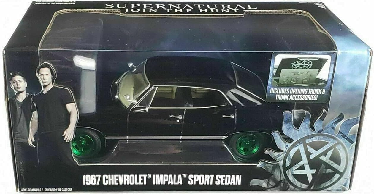 Greenlight 1:24 Hollywood - Supernatural (TV Series) - 1967 Chevrolet Impala Sport Sedan 84032-12 DIECAST
