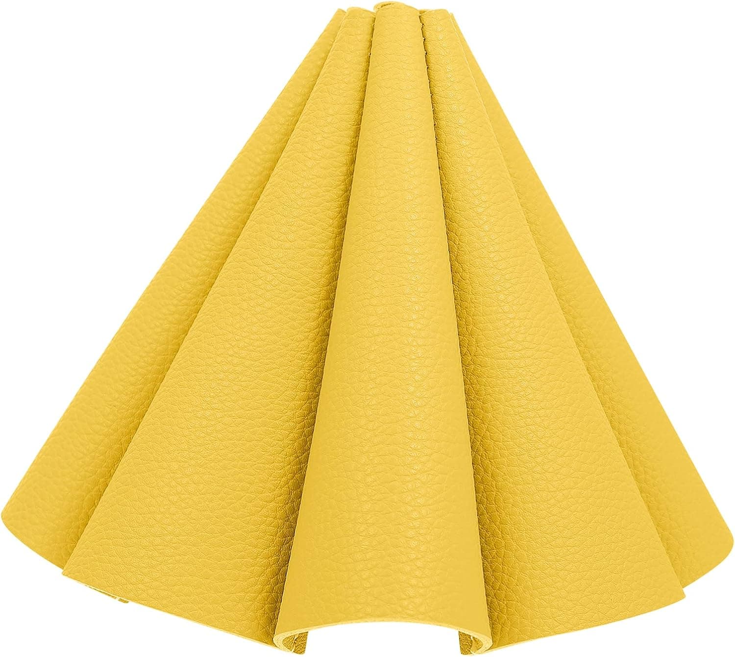 ibasenice Leather Light Shade Faux Chandelier Cover for Indoor DIY Table Floor Lamp Cover Decorations Yellow