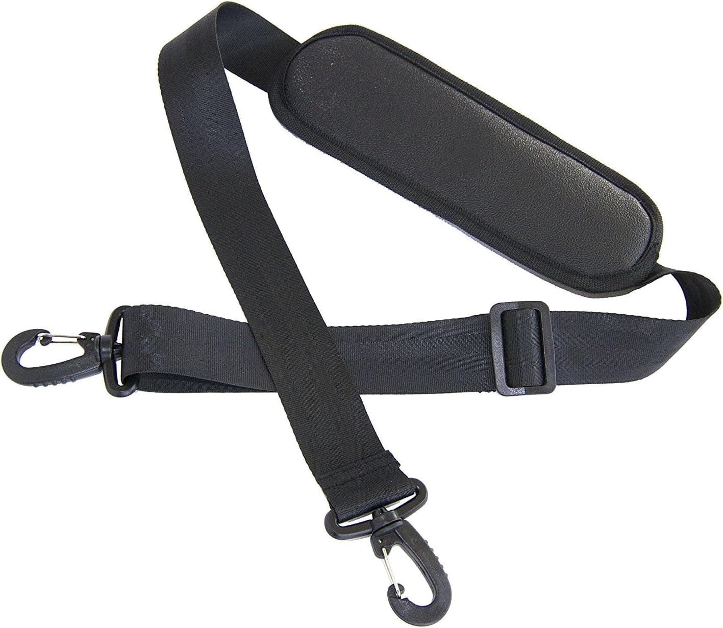 Adjustable Padded Replacement Shoulder Strap with Metal Swivel Hooks for Messenger, Laptop, Camera, Duffle Bags, made by Camera Essentials