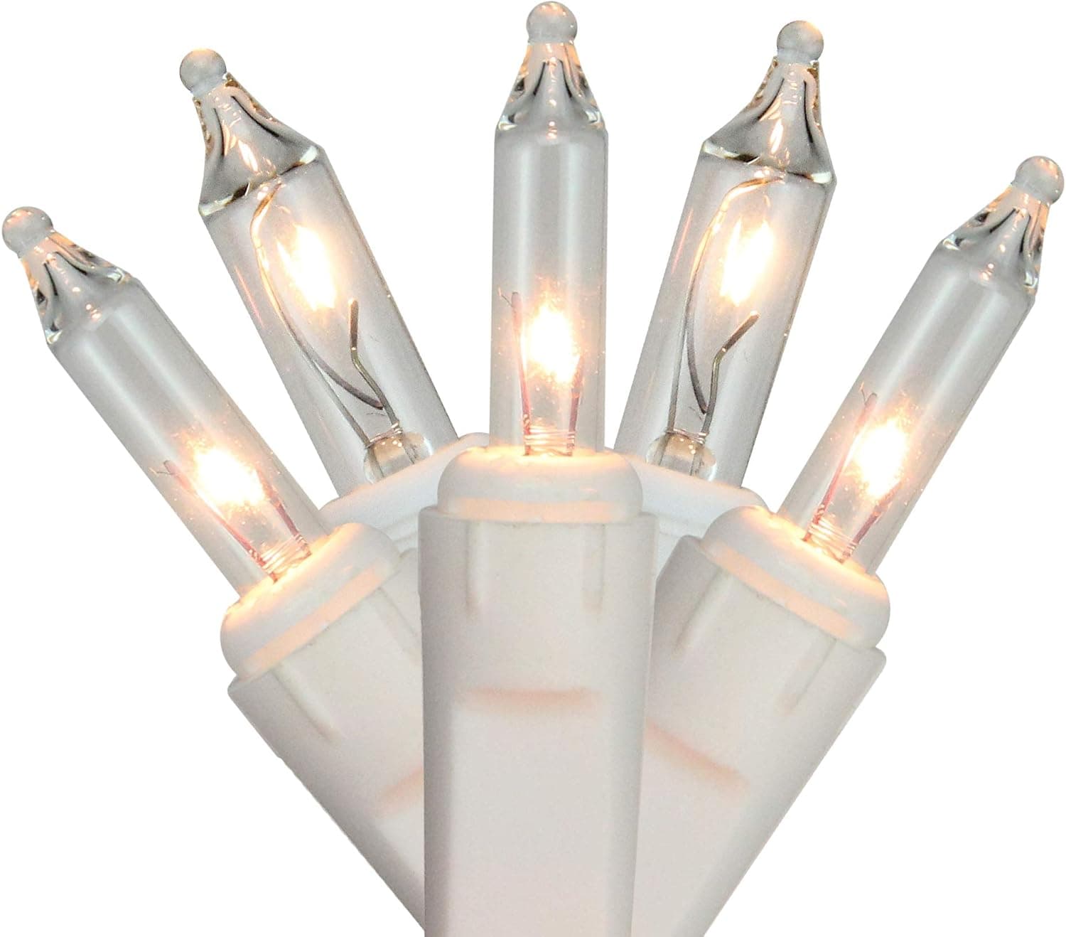 Northlight Set of 150 Shimmering Clear Mini Icicle Christmas Lights - White Wire