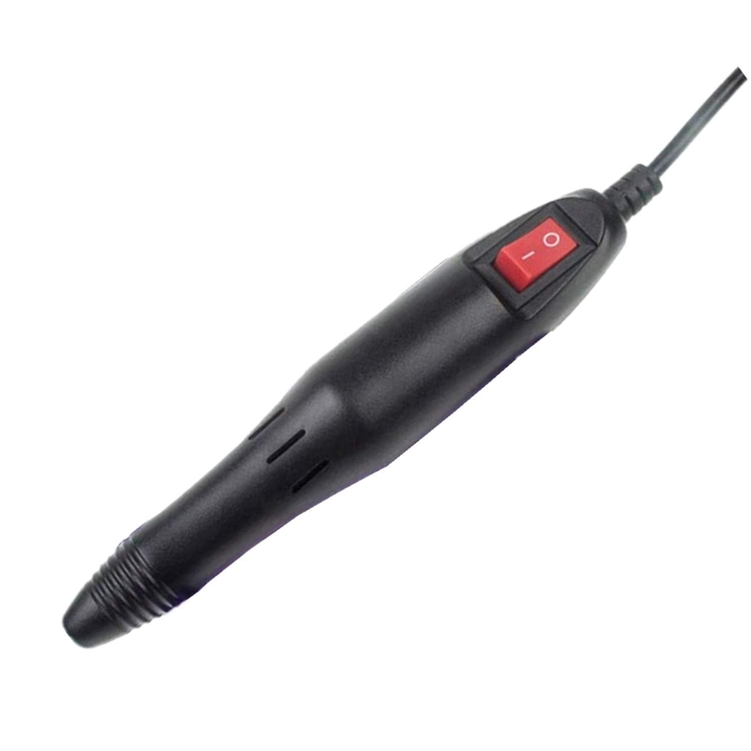 Handpiece for Electric Nail Drill, Acrylic Nail Tool Replacement, Efile Handpiece Fit for 3/32 '' Nail Drill Bits(Black)