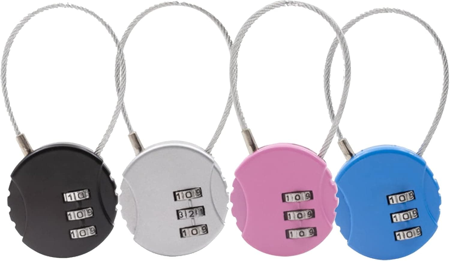 4 Pack Small Locker Lock Digit Combination Lock for School,Toolbox, Employee Locker,Case,Gym