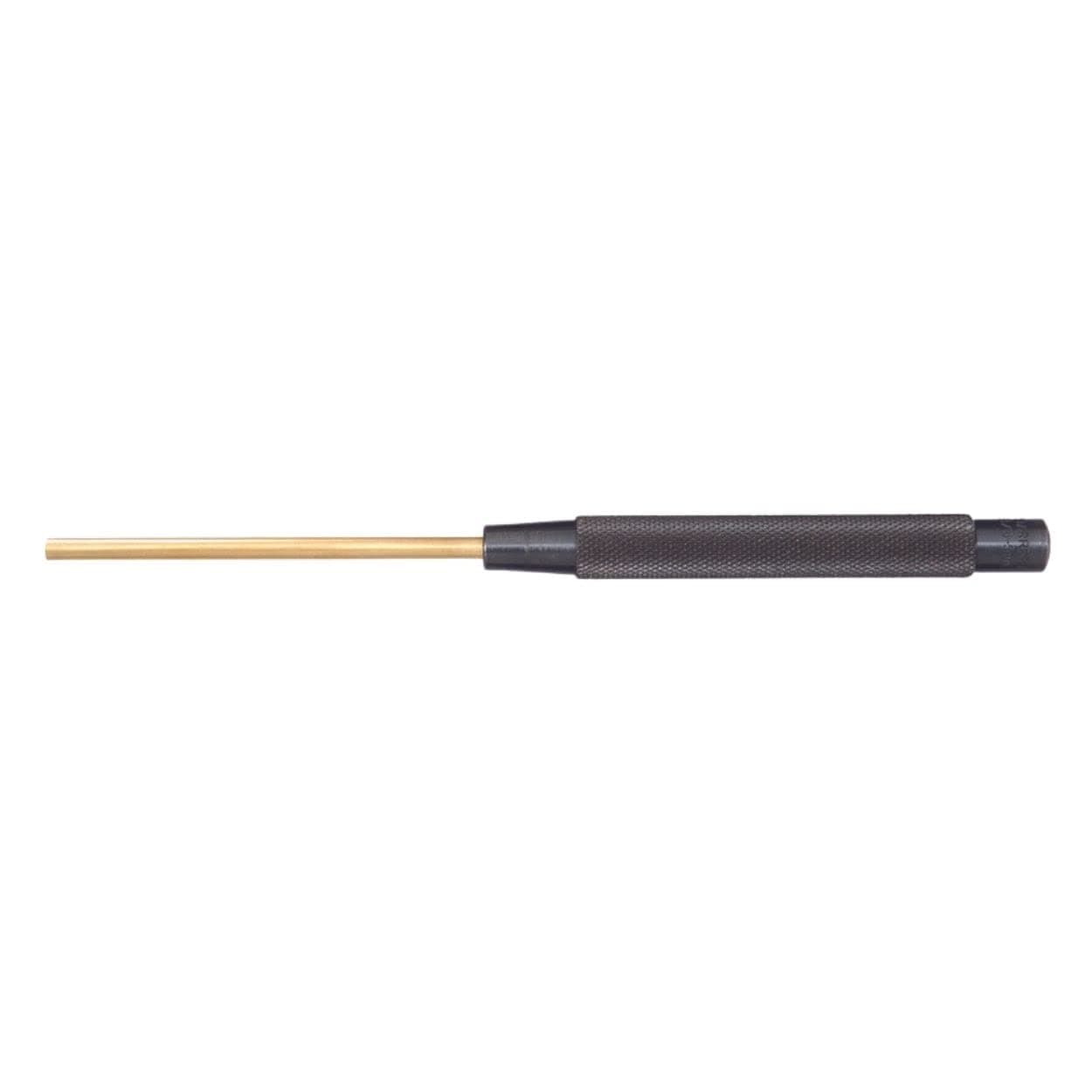 Starrett Extra-long Brass Drive Pin Punch with Knurled Grip for Driving Pins Into or Out of a Workpiece, Softer Materials, Non-sparking - 8" Length, 3/16" Punch Diameter - B248B