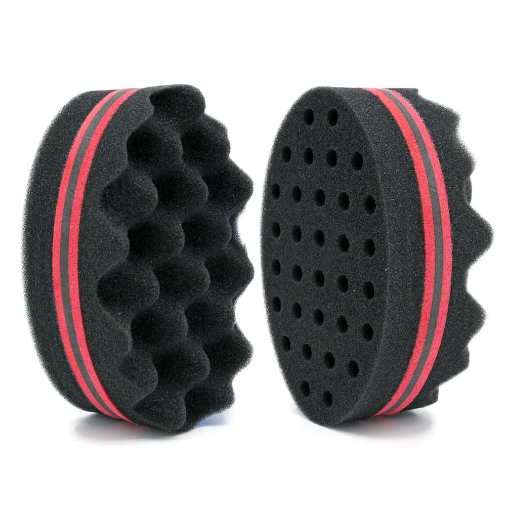 BEWAVE Hair Twist Sponge Styling Tool For Dreads Afro Locs Twist Curl Coil Super Nice (2 Pcs)