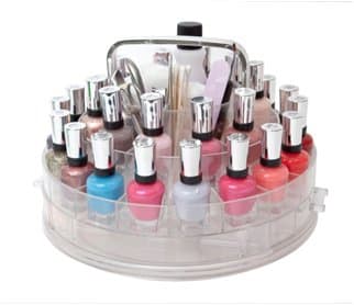 The Polish Parlor Deluxe Rotating Nail Care Caddy by Marcy McKenna