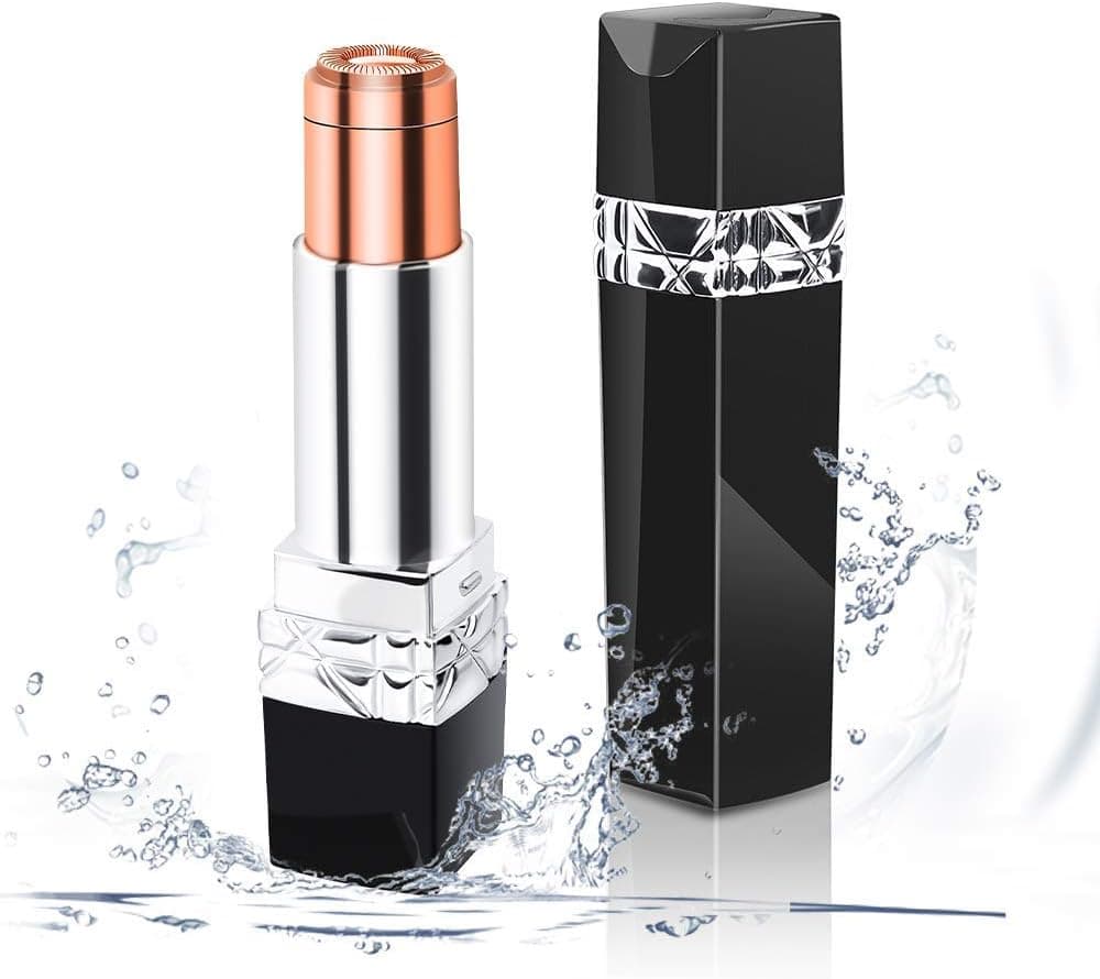 Facial Hair Remover for Women Painless Face Razors Electric Portable Pocket Impeccable Facial Hair Removal for Lip Chin Cheeks & Neck Ladies Trimmer Waterproof Epilator for Women-(Black)