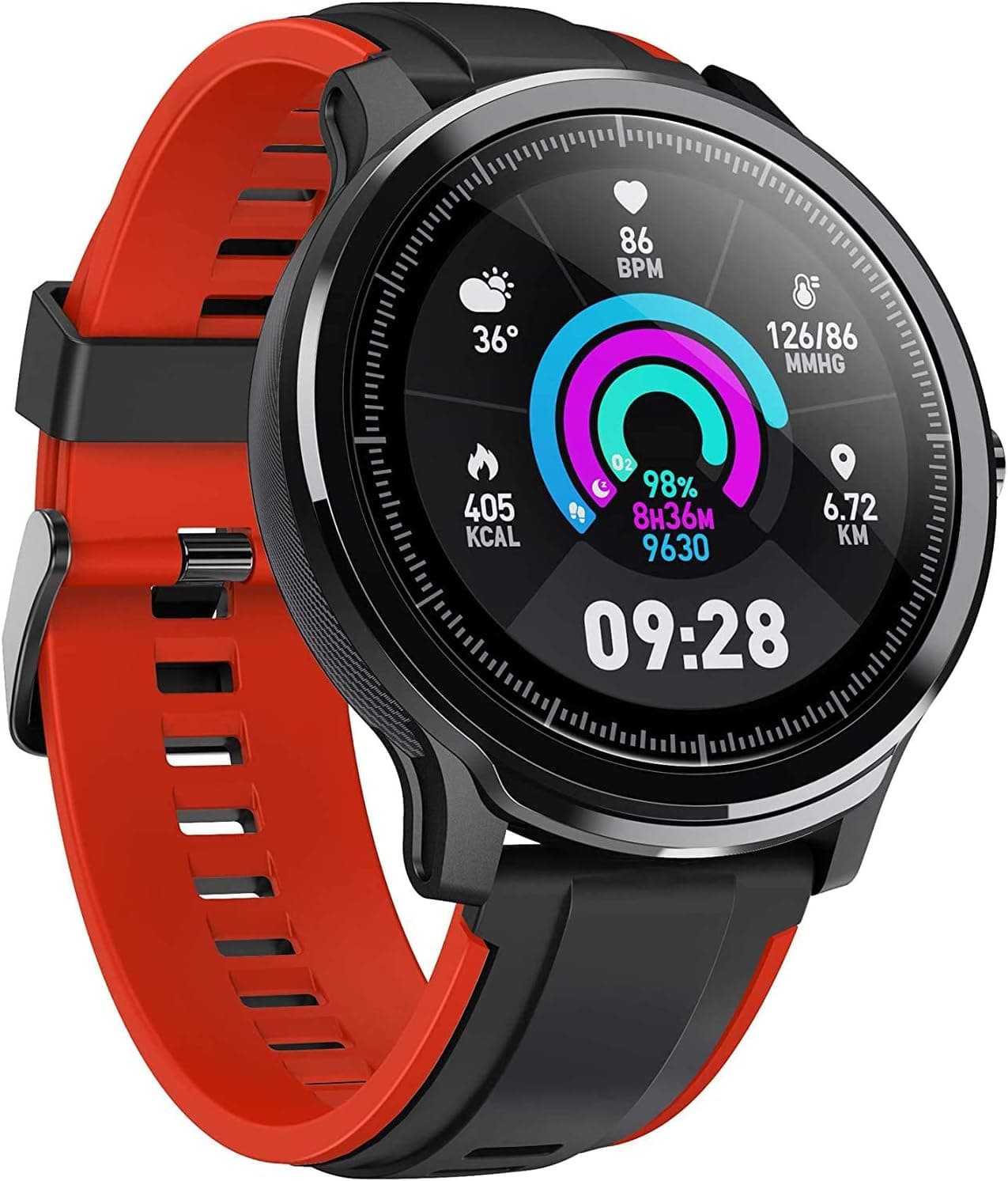 AiMoonsa Smart Watch, Smartwatch for Men Women,Stopwatch, IP68 Waterproof iOS Android Smart Watch