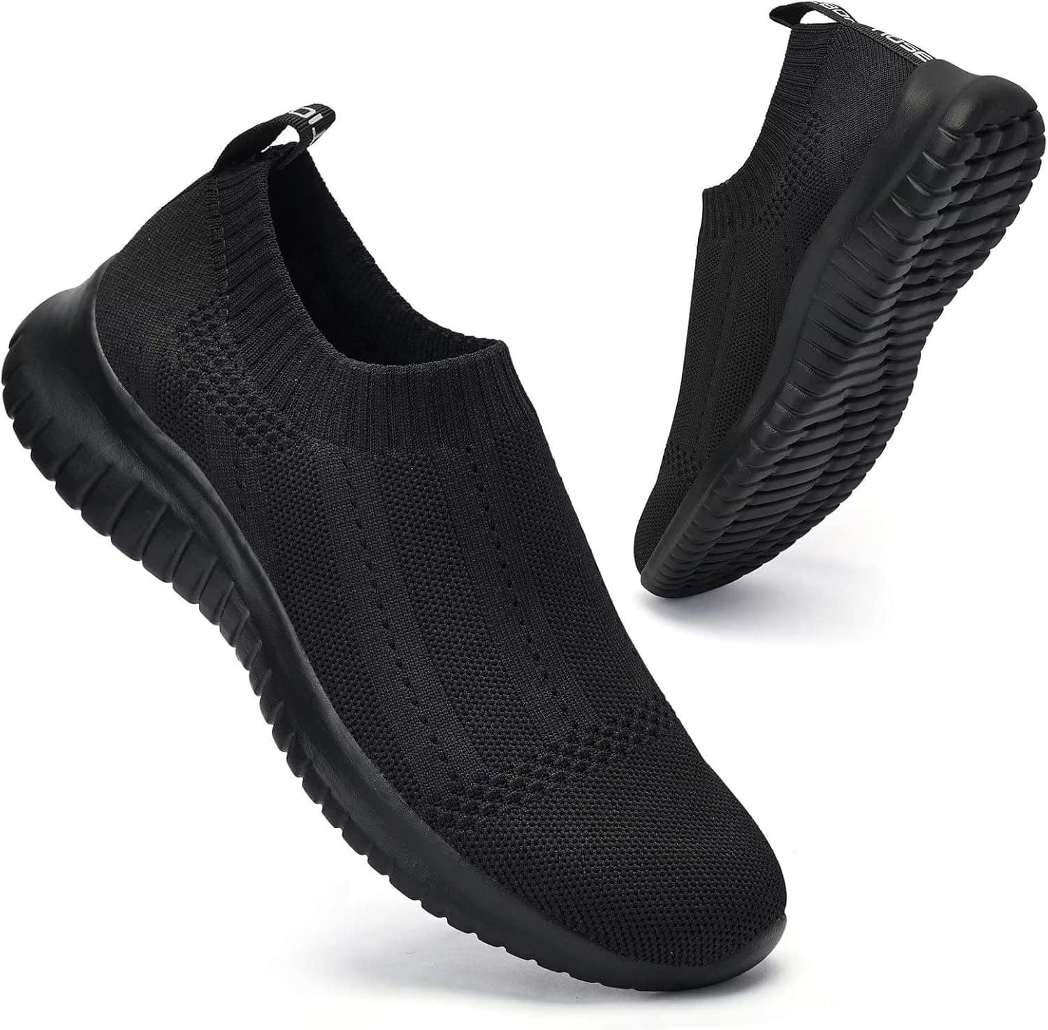 LANCROP Women's Walking Shoes - Casual Breathable Athletic Tennis Slip on Sneakers