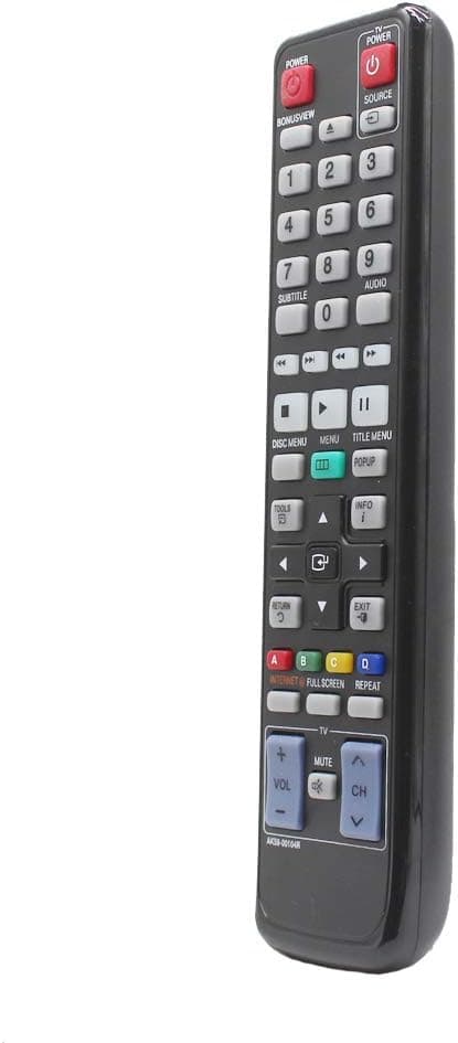 New AK59-00104R Replaced Remote fit for Samsung DVD Blu-Ray Disc Player 10 BDP BD-C5500/XAA BD-C6900XER BD-C7500/XER BD-P1650A/XEF BD-P3600/XEE BD-P1620A/XEE BD-P1650A/XEE AK59-00167A BD-C7900