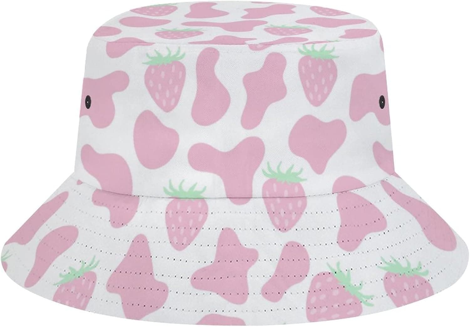 Pink Llamas Bucket Hat for Women Men Unisex Cotton Wide Brim Sun Hat Outdoor Summer Travel Hiking Beach Cap