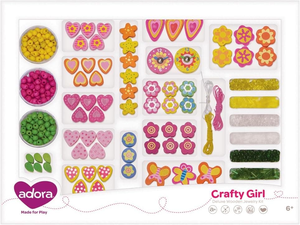 Adora Crafty Girl Deluxe Wooden Jewelry Kit Wooden Playset