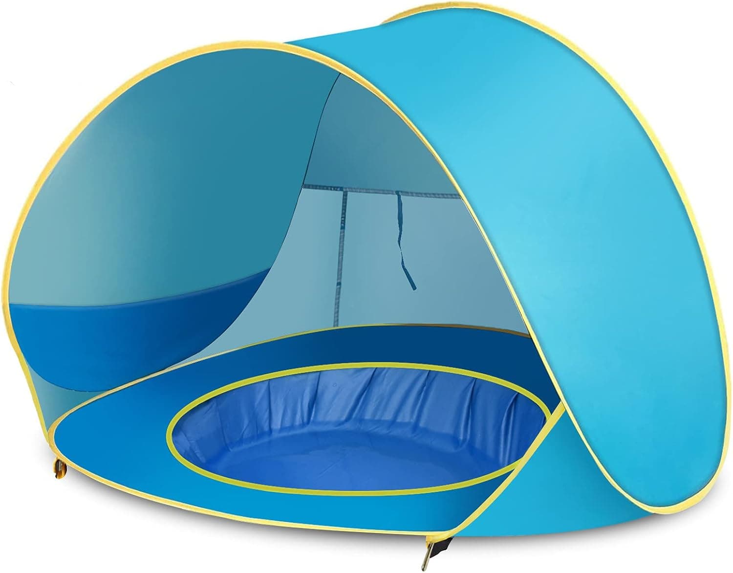 Baby Beach Tent,Pop Up UPF 50+ UV Protection & Waterproof Sun Shelter Baby Pool Canopy Beach Tent Instant Sunshade Cabana Beach Canopy with Carry Bag and 4 Pegs