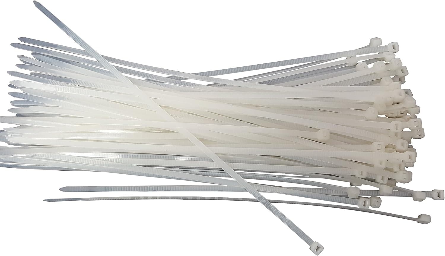 NiftyPlaza 8 Inch 50 lbs TENSILE Strength Cable Ties - UV Weather Resistant Nylon Wrap Zip Ties, Professional Grade UV Weather Resistant - HEAVY DUTY (200, Natural/Clear)