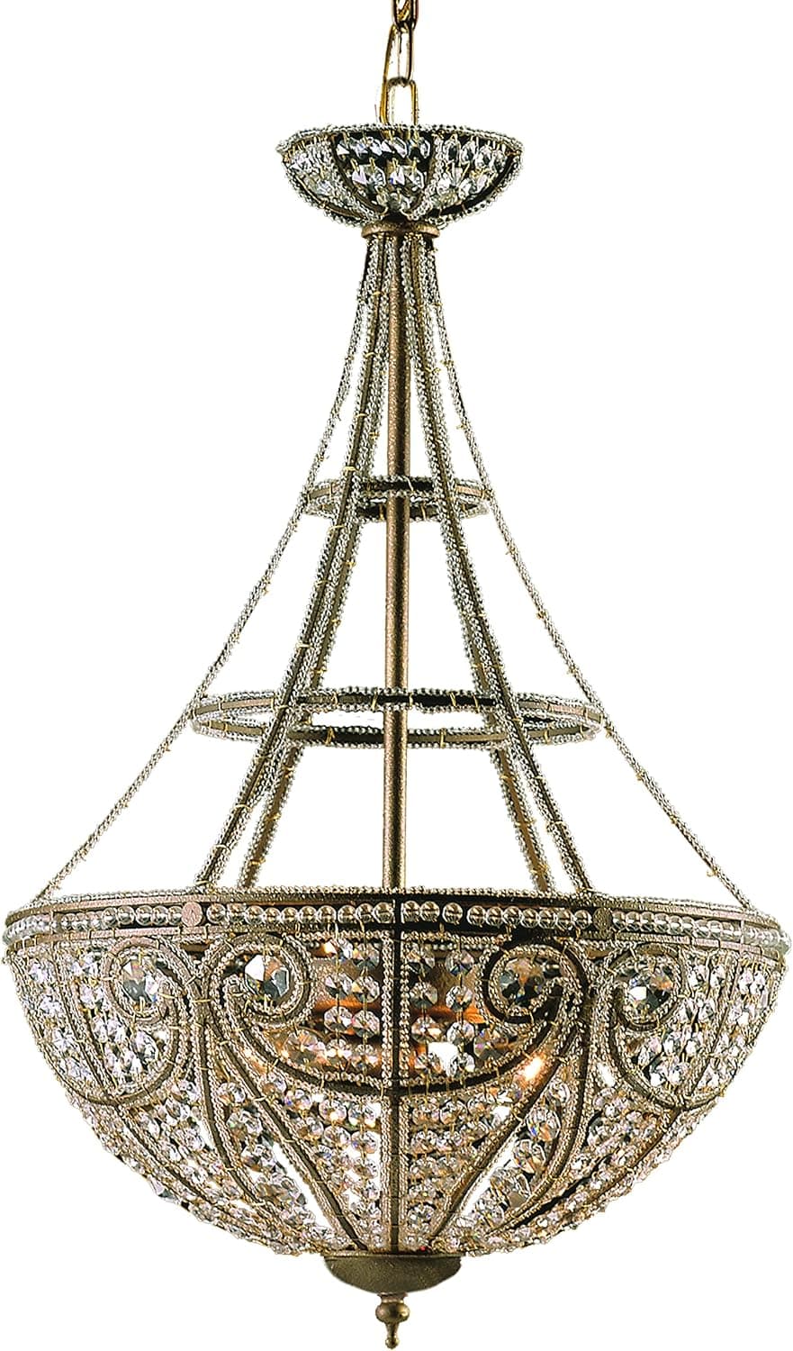 Elk Home 5965/4 Elizabethan 17'' Wide 4-Light Pendant in Dark Bronze