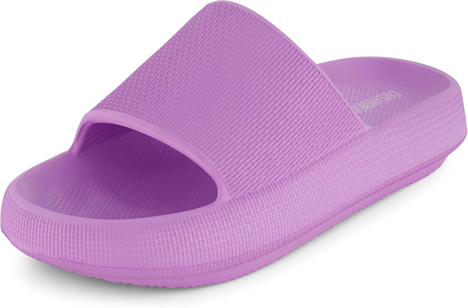 CUSHIONAIRE Women's Feather recovery slide sandals with +Comfort
