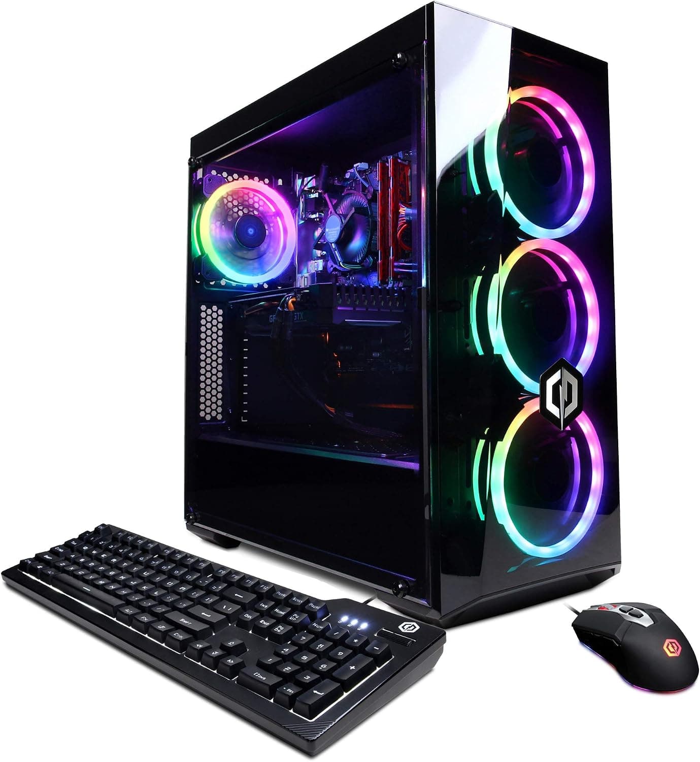 CyberpowerPC Gamer Xtreme VR Gaming PC, Intel Core i7-10700 2.9GHz, 16GB DDR4, NVIDIA GeForce GTX 1660 Super 6GB, 1TB PCI-E NVMe SSD, Wi-Fi Ready & Windows 10 Home (GXiVR8560A2, Black)