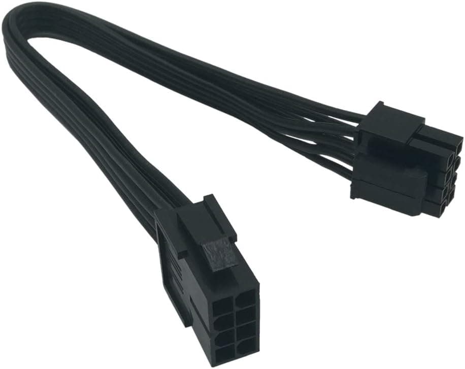 (2-Pack) COMeap Motherboard ATX CPU 8 Pin (4+4) Male to Female Extension Cable for Power Supply PSUs 9.5-inch(24cm)