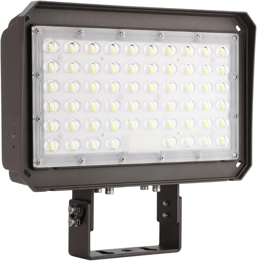 kadision 150W LED Parking Lot Lights Outdoor Area Lights, 19500lm 5000K 100-277V IP65, Adjustable Trunnion Mount LED Flood Light with Photocell, ETL Listed