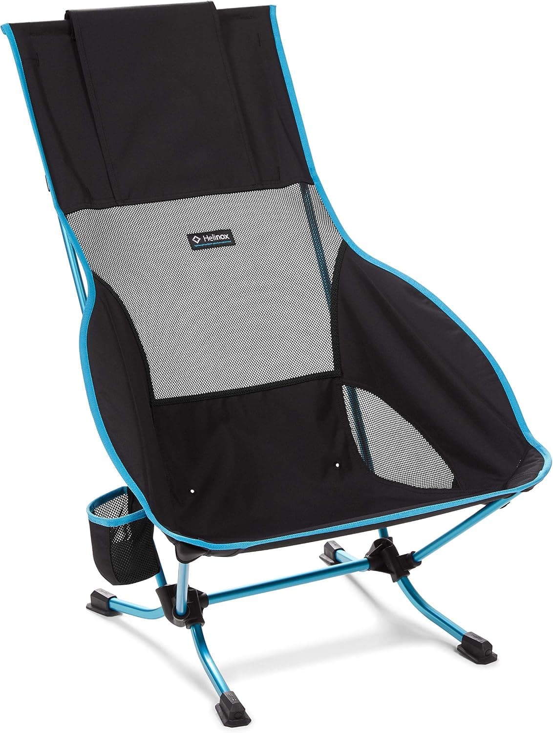 Helinox Playa Lightweight High-Back Collapsible Beach Chair, Black