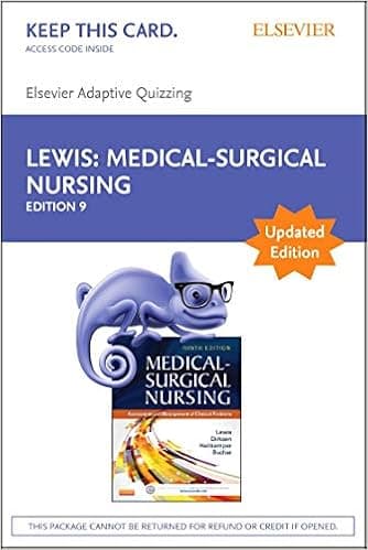 Elsevier Adaptive Quizzing for Medical-Surgical Nursing (Access Card), Updated Edition: Assessment and Management of Clinical Problems