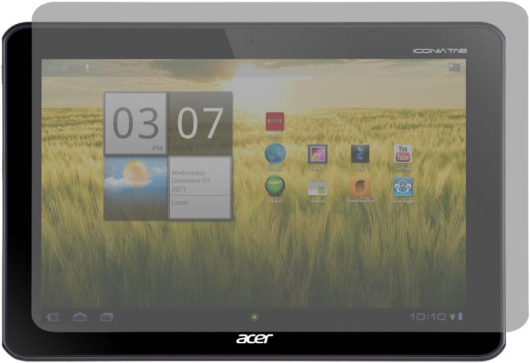 Navitech Duel Layered Anti-Glare Screen Protector/Guard Acer Iconia A200 A210 A211