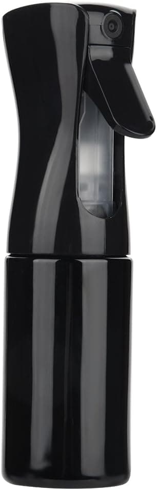 Hairdressing Spray Bottle, Refillable Plastic Empty Spray Bottles Water Sprayer Salon Barber Tool (L-Black)