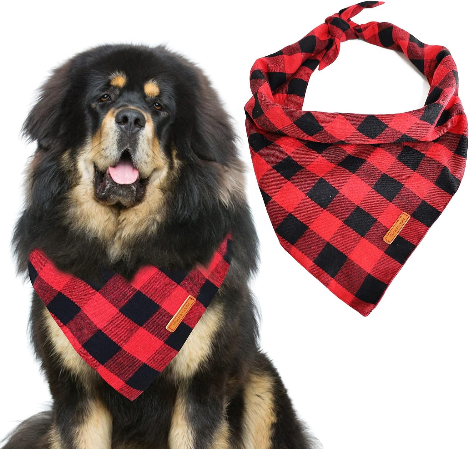 Extra Large Dog Birthday Bandanas，HUMOMO 28''-42'' XXXL Dog Bandanas Large Breed Birthday Praty Gift Dog Scarf Kerchief Adjustable Bib Set with Cute Hat for Large Dogs