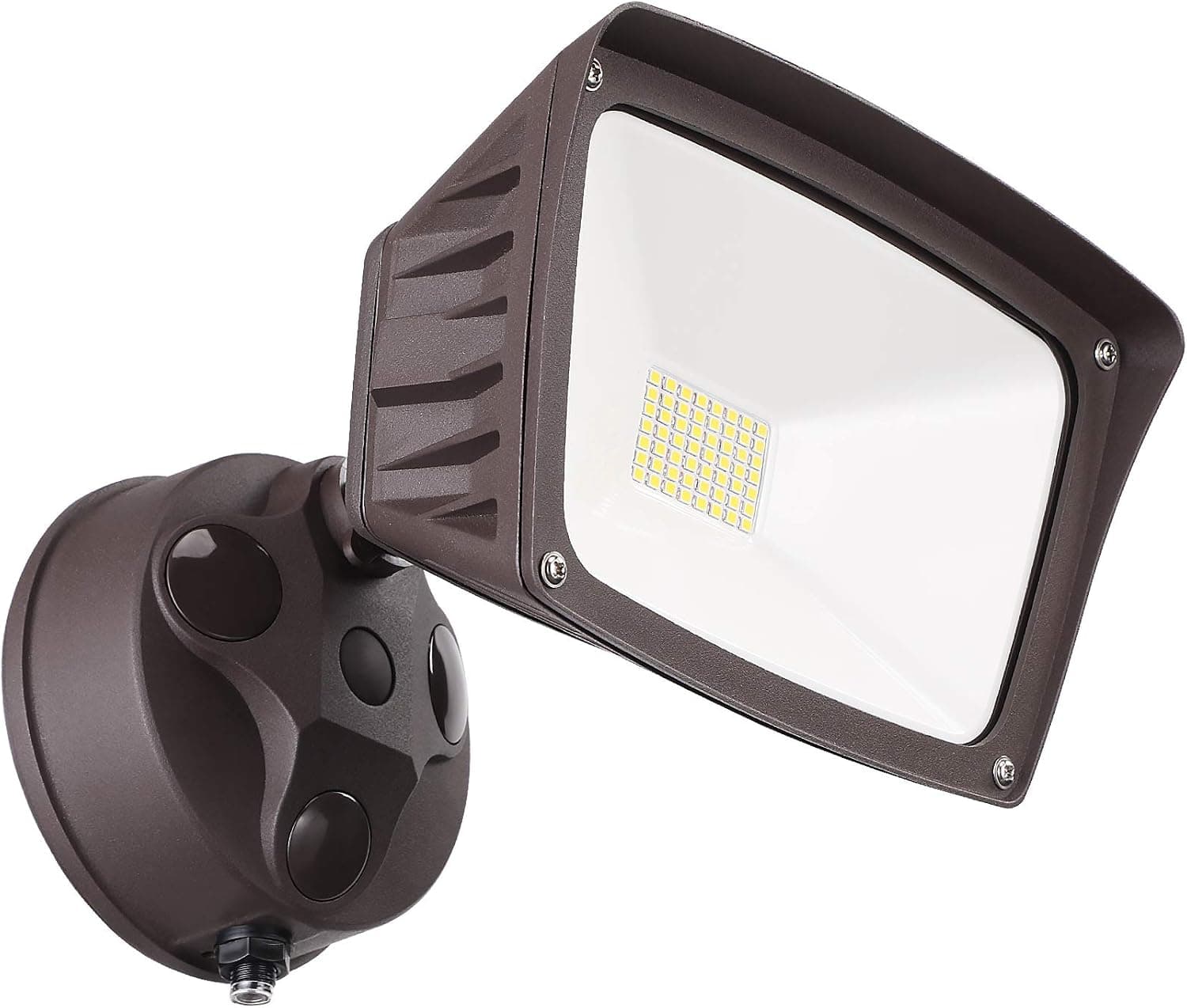 LEONLITE LED Dusk to Dawn Security Lights, Outdoor Flood Light with Photocell, 28W, 3400lm, Exterior Flood Lights for Garage, Yard, IP65 Waterproof, ETL Listed, 100-277V, 3000K Warm White