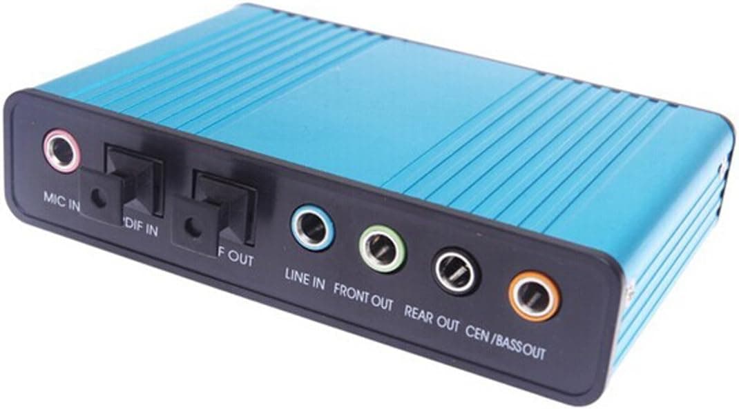 External Sound Card 5.1 Surround USB Powered Laptop Notebook PC Audio Adapter