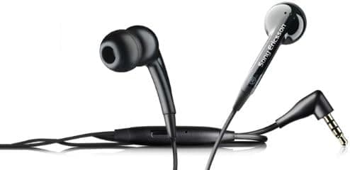 Sony Ericsson Stereo Headset for Music and Calls with 3.5mm Connector for Xperia PLAY, arc, X10 and Other Mobile Devices - Ear set - Retail Packaging - Black