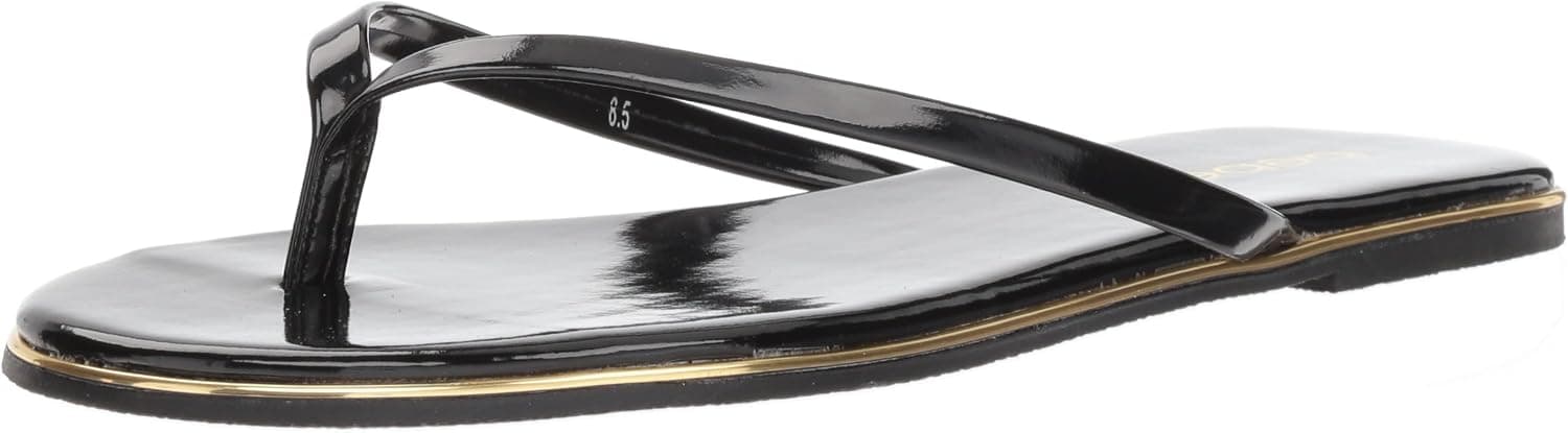 Bebe Women's ILISTRA Sandal, Black Patent, 11 Medium US