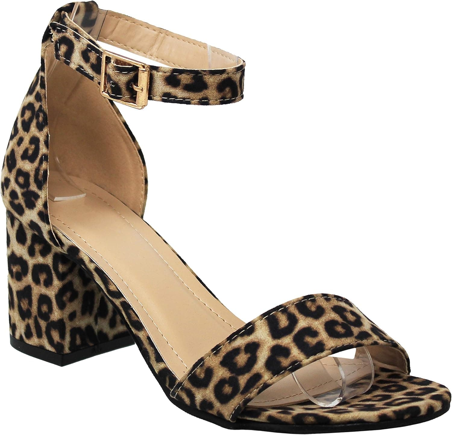 MVE Shoes Womens Stylish Comfortable Slip On Open Toe Block Heel
