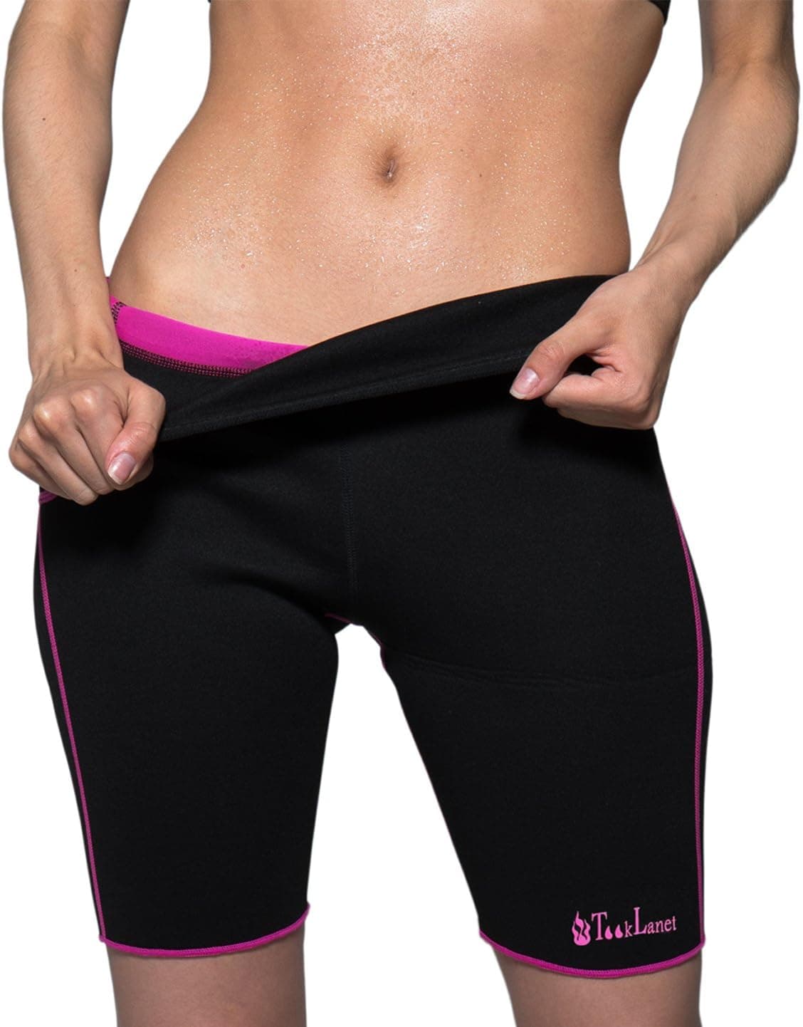 Tooklanet Women's Slimming Short Pants Hot Thermo Sweat Sauna Neoprene Body Shapers Weight Loss