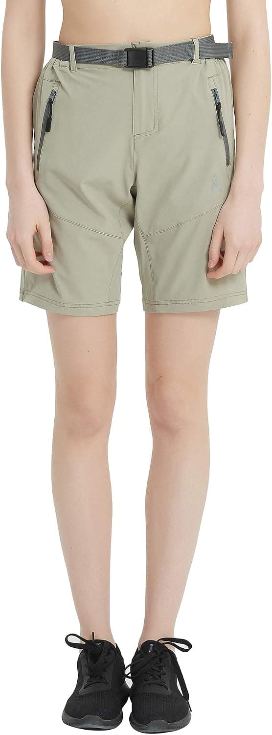 PRIESSEI Women's Hiking Outdoor Shorts Camping Travel Cargo Stretch Quick Dry Outdoor Shorts