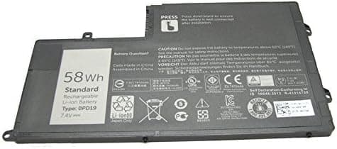 SUNNEAR MXV9V Laptop Battery Replacement for Dell Latitude 5300 E5300 5310 E5310 7300 E7300 7400 E7400, Inspiron 7300 7306 2-in-1 Black, Latitude 5300 5310 2-in-1, 5VC2M 05VC2M 829MX 0829MX 60Wh 7.6V