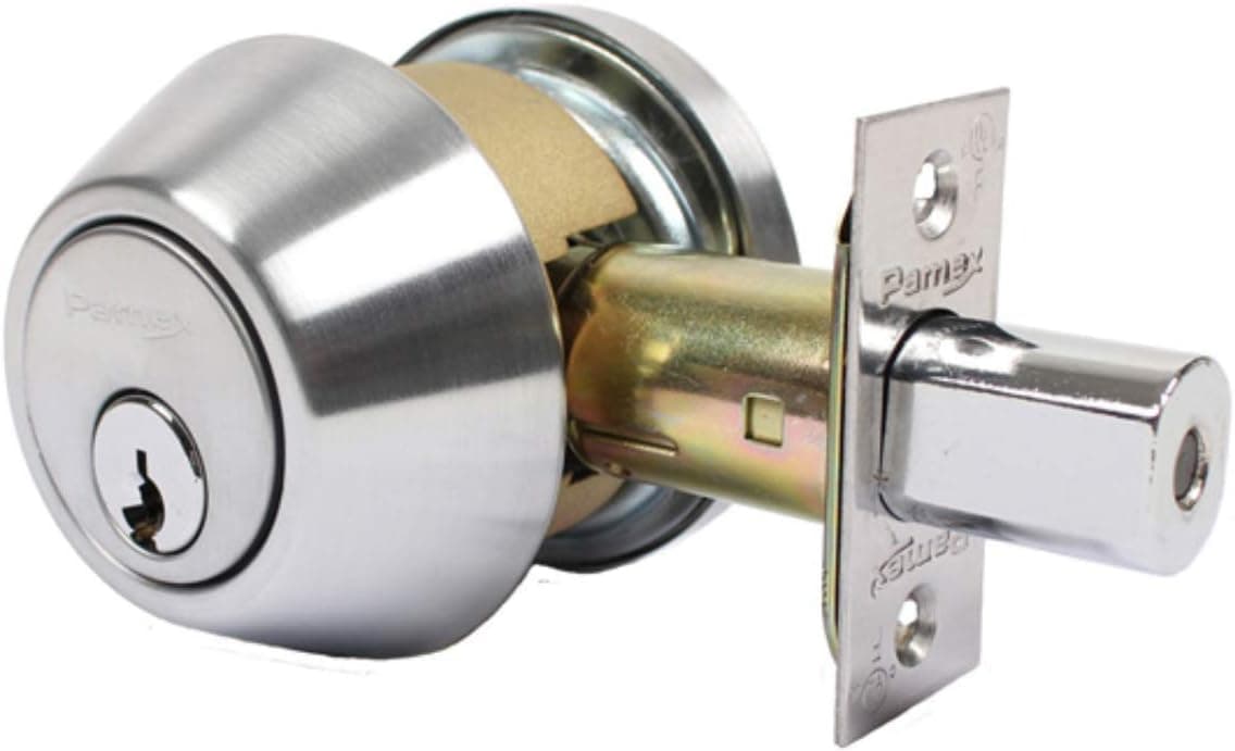 Pamex Deadbolt Locks (Satin Chrome)