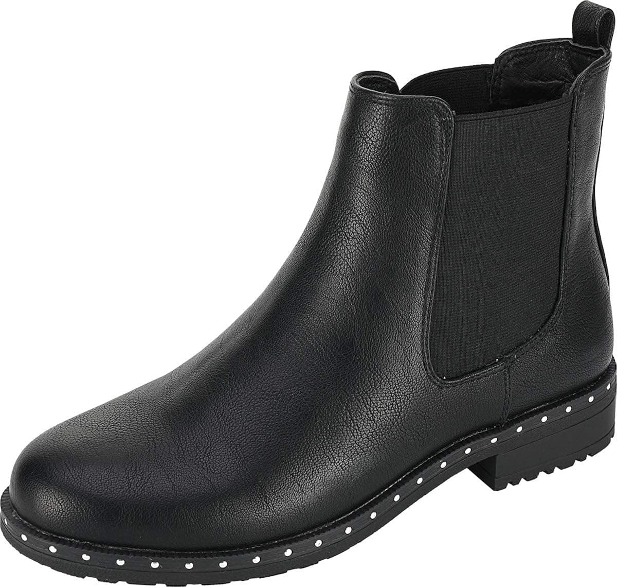 Yolanda Zula Women's Chelsea Rain Boots Slip-on Work Ankle Booties Low Heel