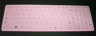 BingoBuy Silicone Keyboard Protector Skin Cover for Samsung R580, R590, RC510, QX530, SF510, RF510, RF511, RV520, RV511, RV515 (if your "enter" key looks like "7", our skin can't fit) (light pink)