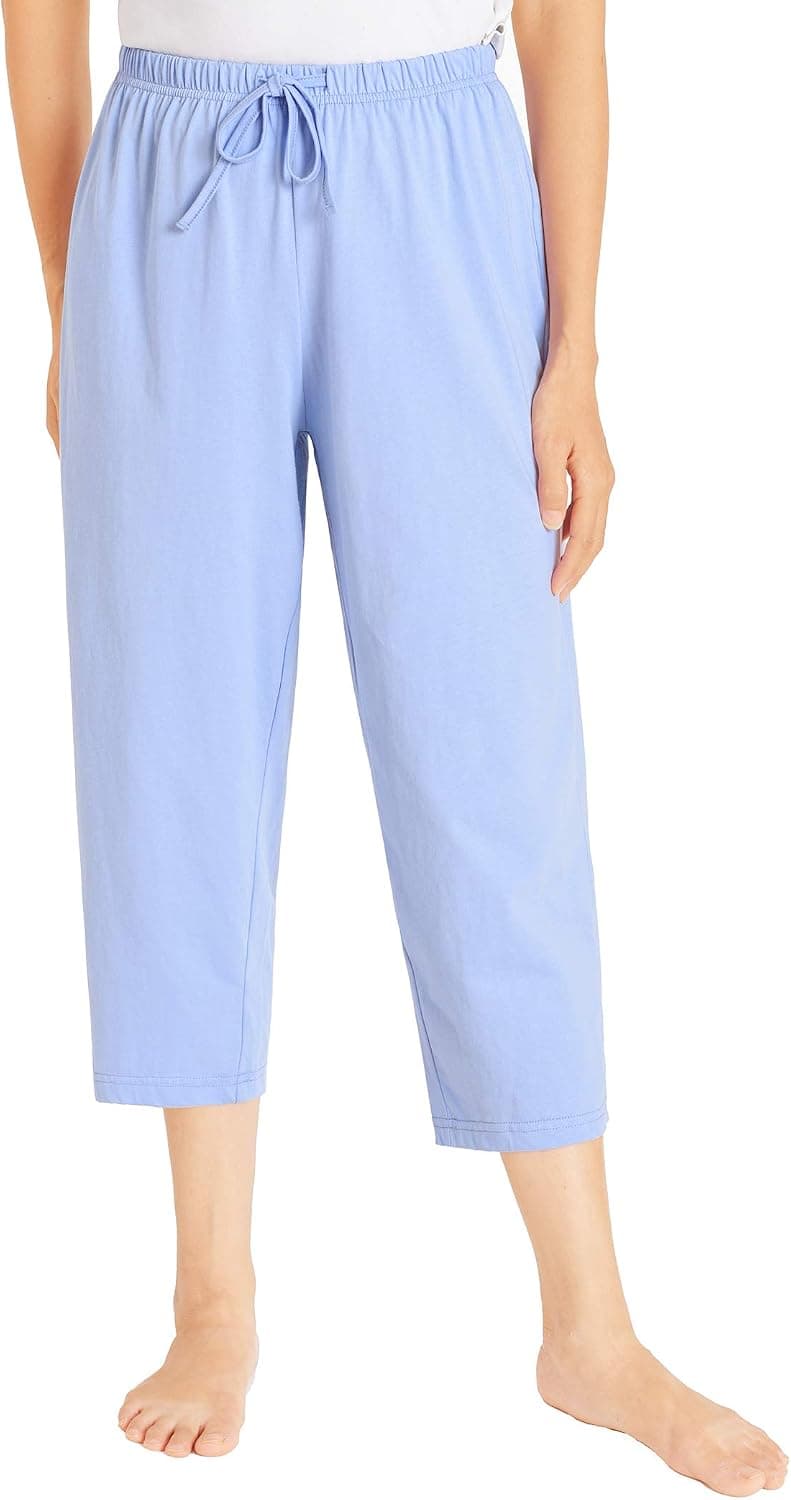 Latuza Women's Cotton Capri Pants Sleep Capris