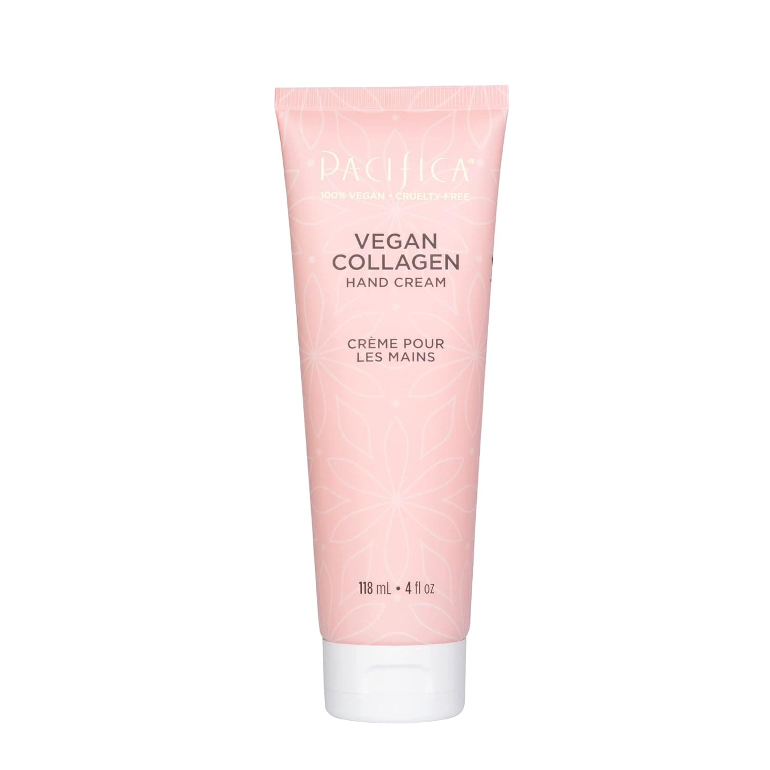 Pacifica Beauty, Vegan Collagen Hand Cream for Dry Cracked Hands, Hand Lotion, Body Moisturizer, Shea Butter, Cocoa Butter, Light Weight, Non-Greasy, Hydrating, Moisturizing, Vegan