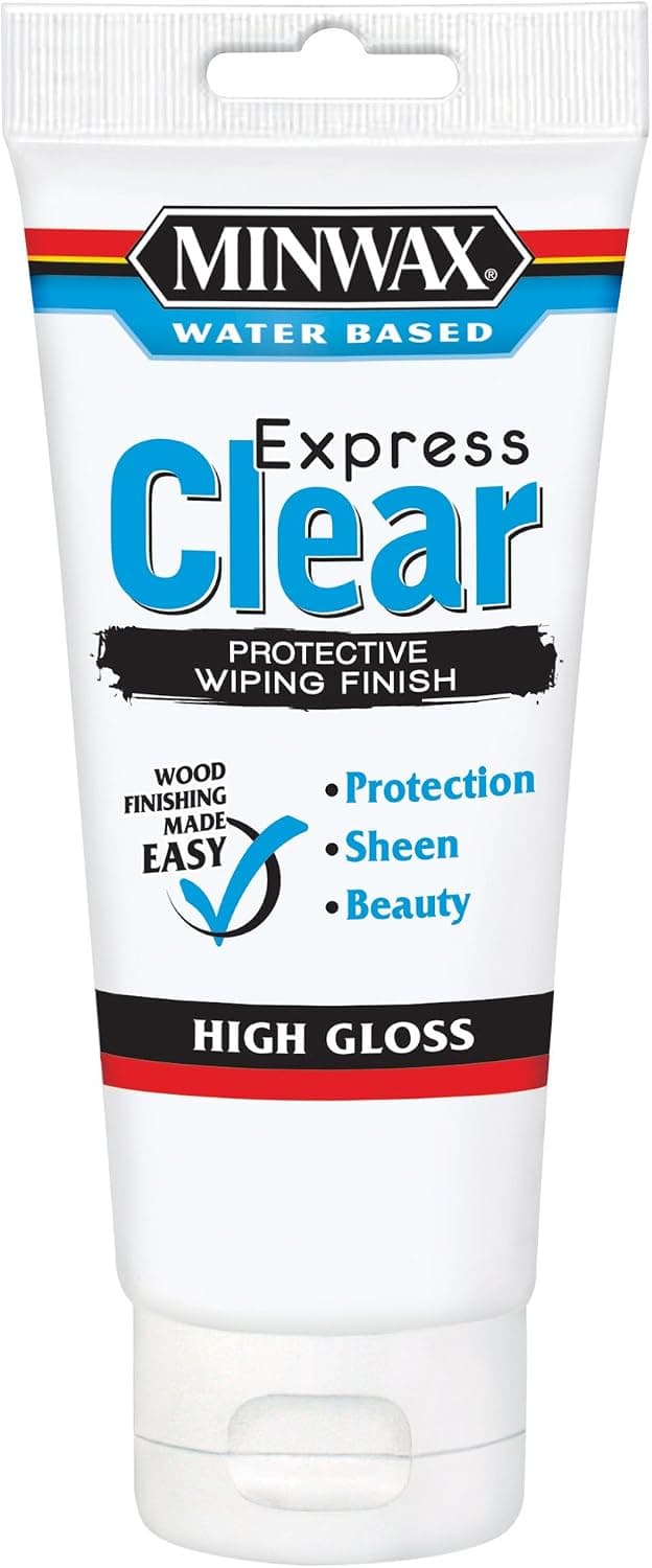 Minwax 40801 6-Ounce Clear High Gloss Color Wiping Stain and Finish