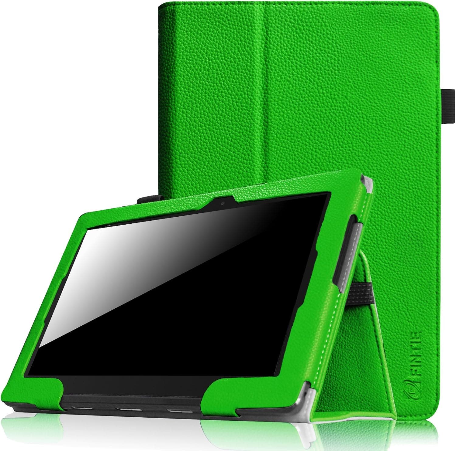 Fintie ASUS Transformer Book T100HA Case - Premium PU Leather Keyboard Portfolio Stand Cover Case for ASUS Transformer Book T100HA 10.1" 2 in 1 Touchscreen Laptop (2015d Only), Green